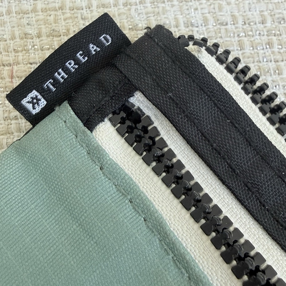 Thread Wallets Zip ID Card Holder Wallet Key Ring Zipper Compact - Picture 3 of 5